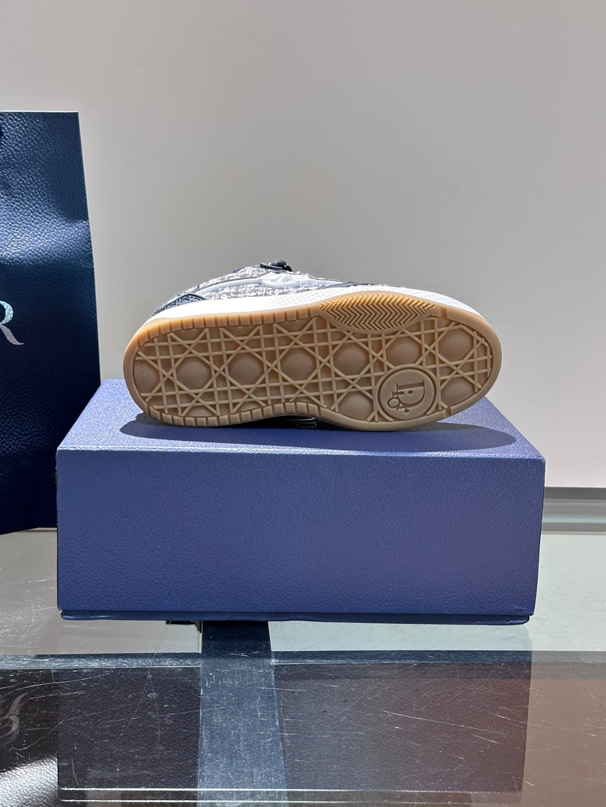 Dior B9S Skater Tweed Navy Blue